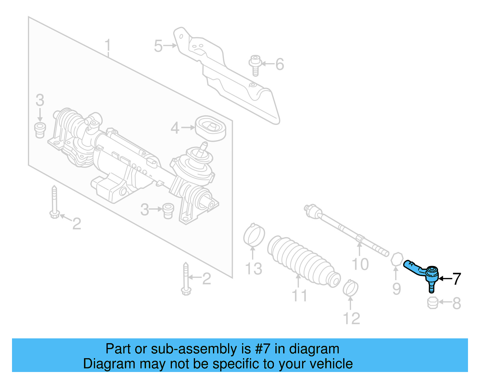 Outer Tie Rod 1K0-423-812-J - View 13