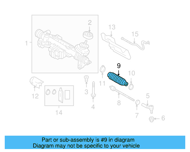 Tie Rod Boot 1K0-423-831-B - View 38