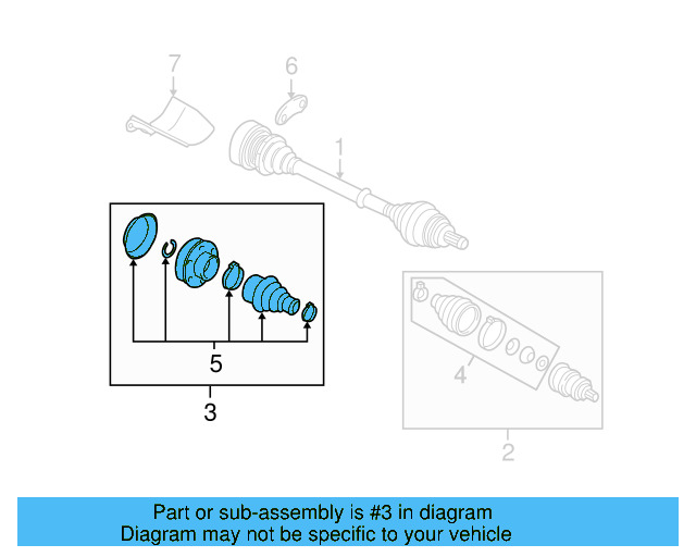 Inner Joint Assembly 1K0-498-103-AX - View 24