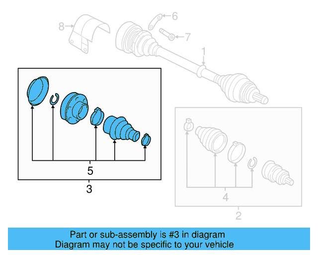 Inner Joint Assembly 1K0-498-103-AX - View 26
