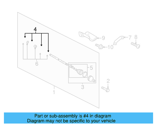 Inner Joint Assembly 1K0-498-103-X - View 15