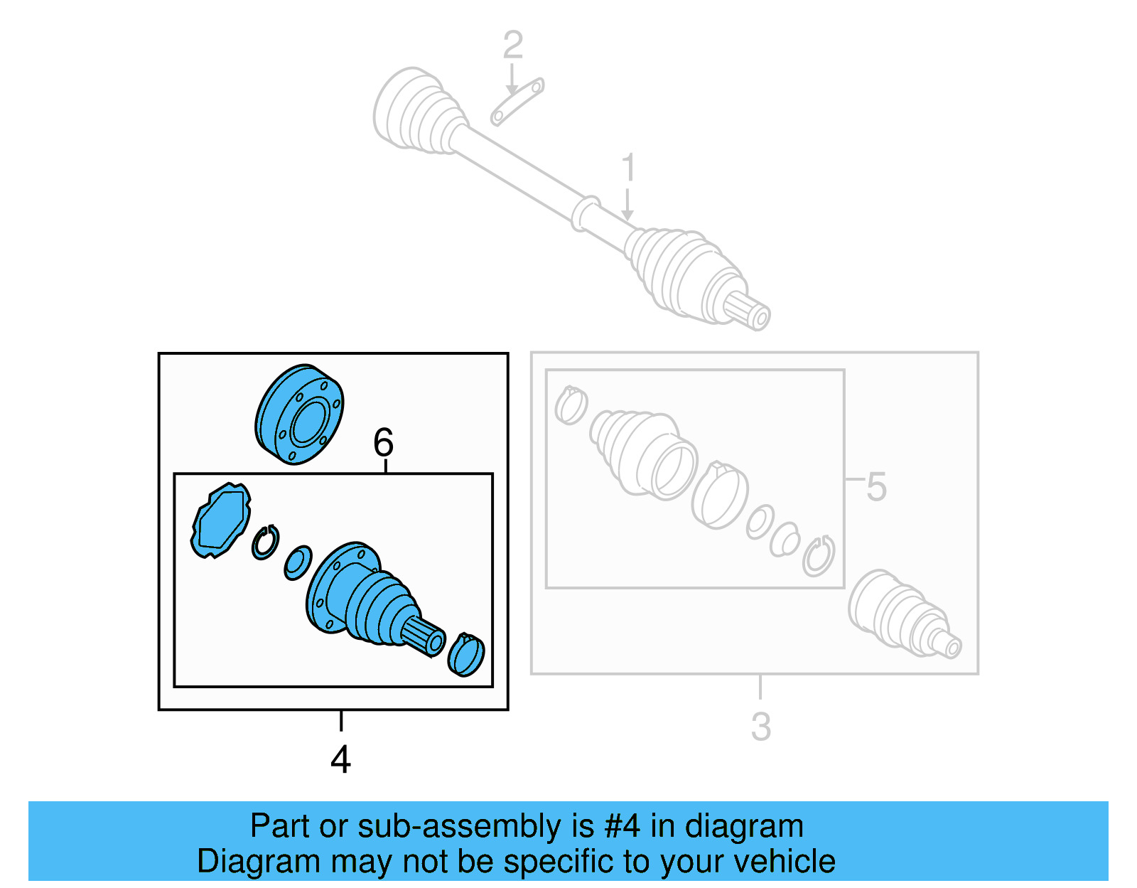Inner Joint Assembly 1K0-498-103-X - View 49