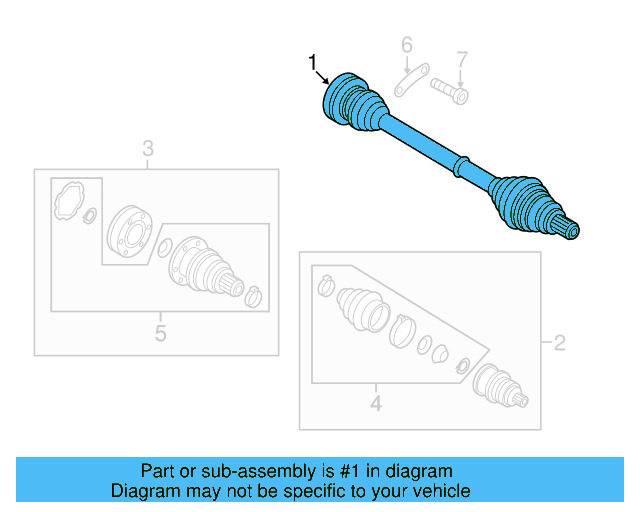 Axle Assembly 1K0-501-203-F - View 13