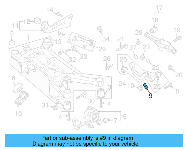 Tie Rod Assembly Lock Washer 1K0-505-193 - View 9