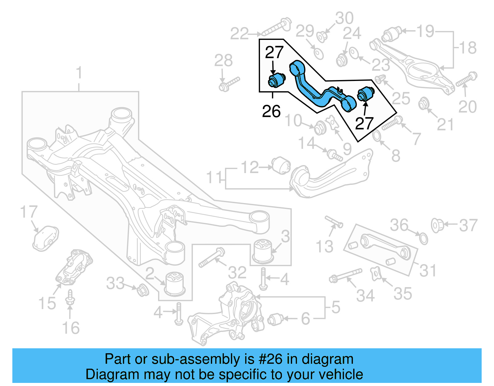 Upper Control Arm 1K0-505-323-N - View 8