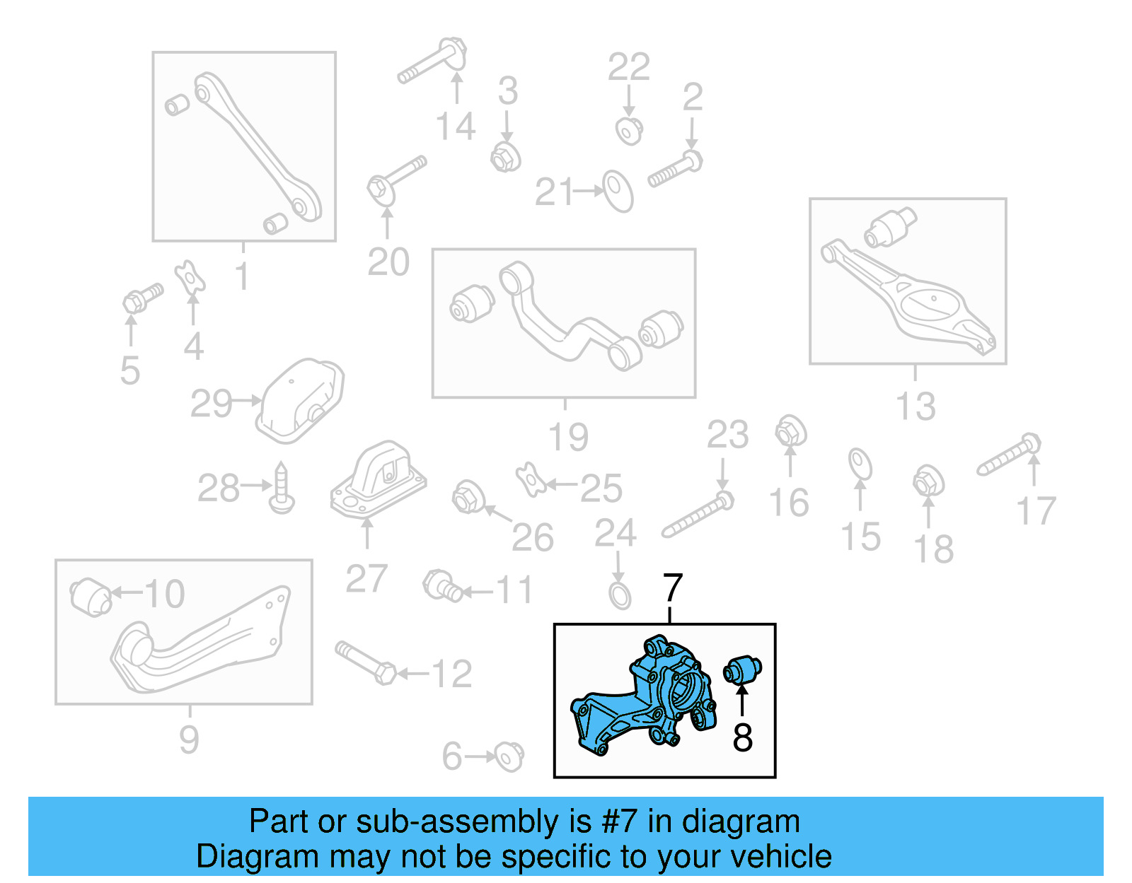 Steering Knuckle 1K0-505-434 - View 9