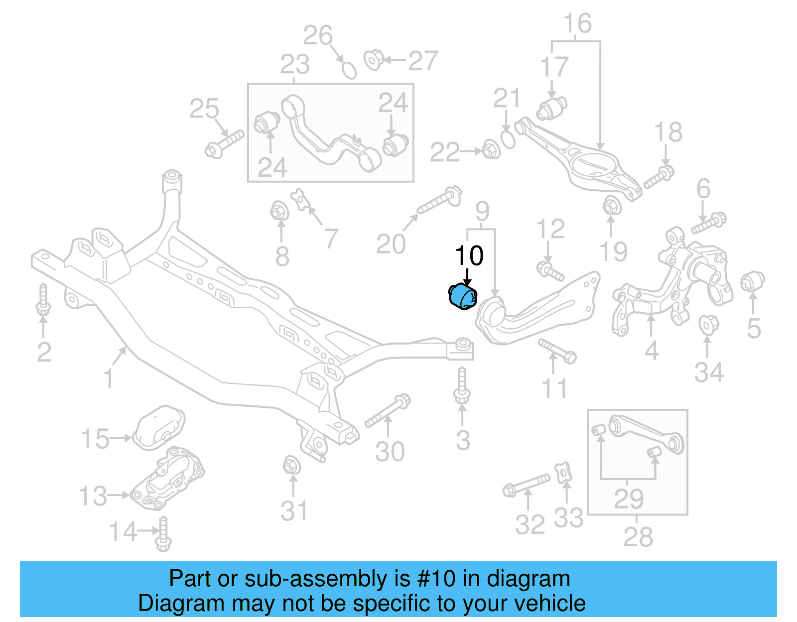 Trailing Arm Bushing 1K0-505-541-D - View 24