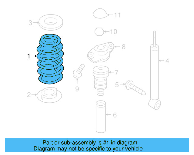 Coil Spring 1K0511115CJ