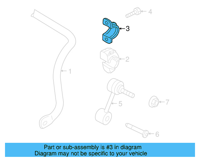 Stabilizer Bar Bracket 1K0-511-439-E - View 9