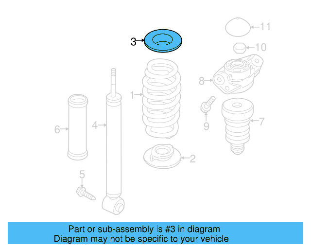 Upper Seat 1K0-512-149-B - View 6