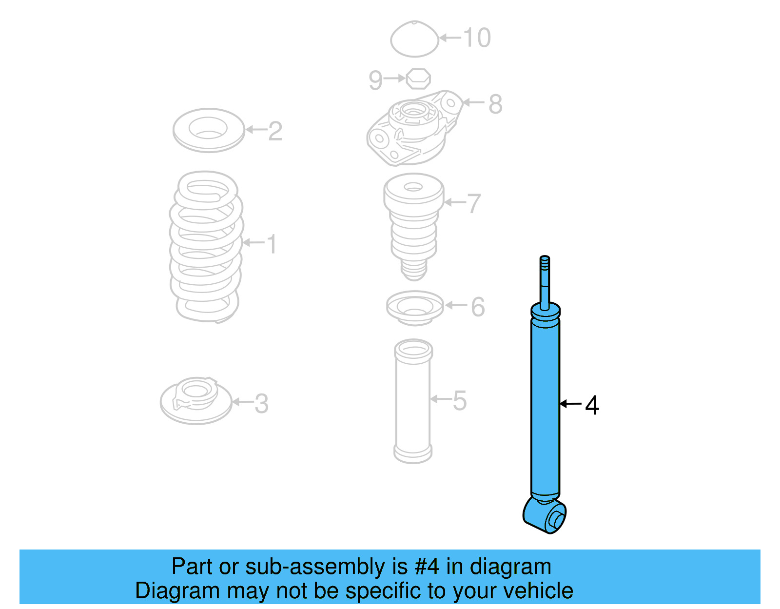 Shock Absorber 1K0-513-029-HJ