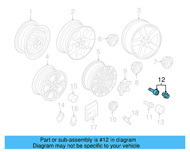 Wheel Bolt WHT-002-437 - View 124
