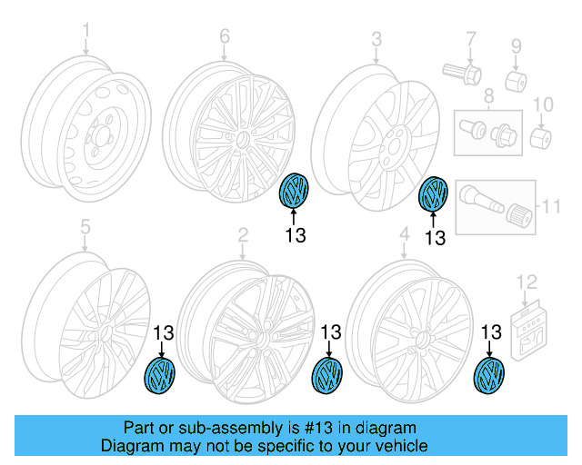 Center Cap 1K0-601-149-E-QZQ - View 16