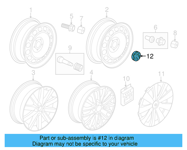 Center Cap 1K0-601-149-E-QZQ
