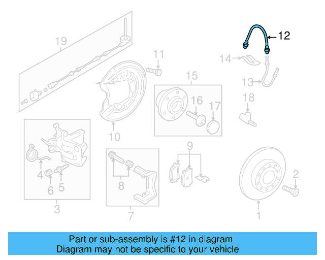 Brake Hydraulic Hose 1K0-611-775-D - View 8