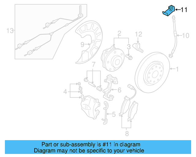 Bracket 1K0-611-846-B - View 64