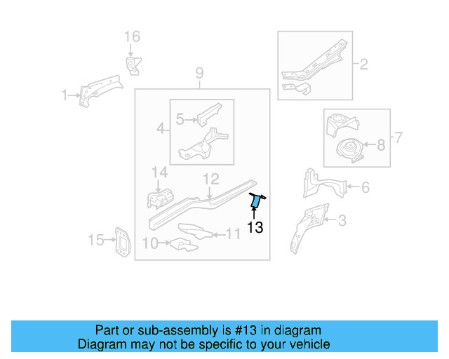 Bracket 1K0-611-846-B - View 71