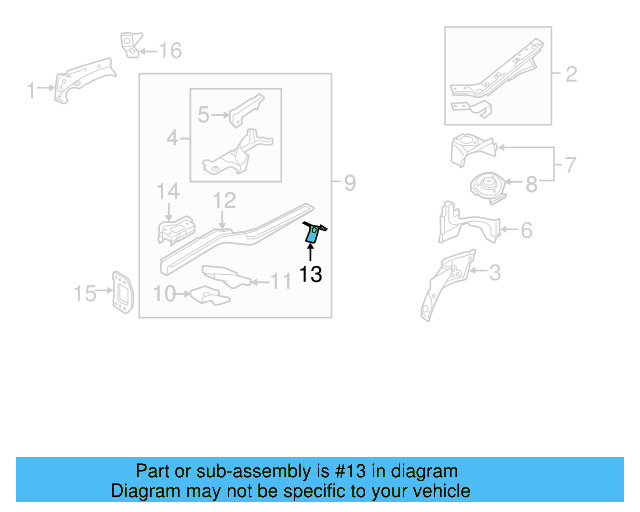 Bracket 1K0-611-846-B - View 30