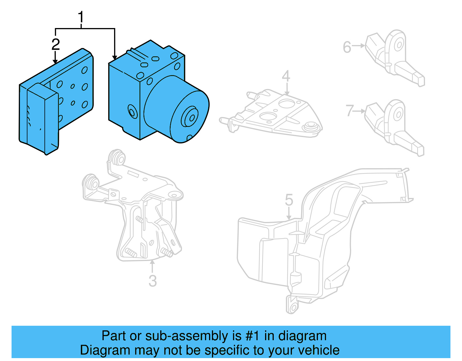 ABS Pump Assembly 1K0-614-517-EK-BEF - View 11