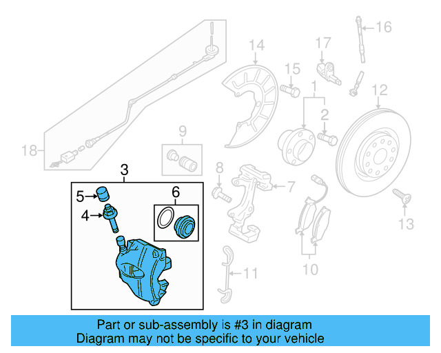 Caliper 1K0-615-123-E - View 15