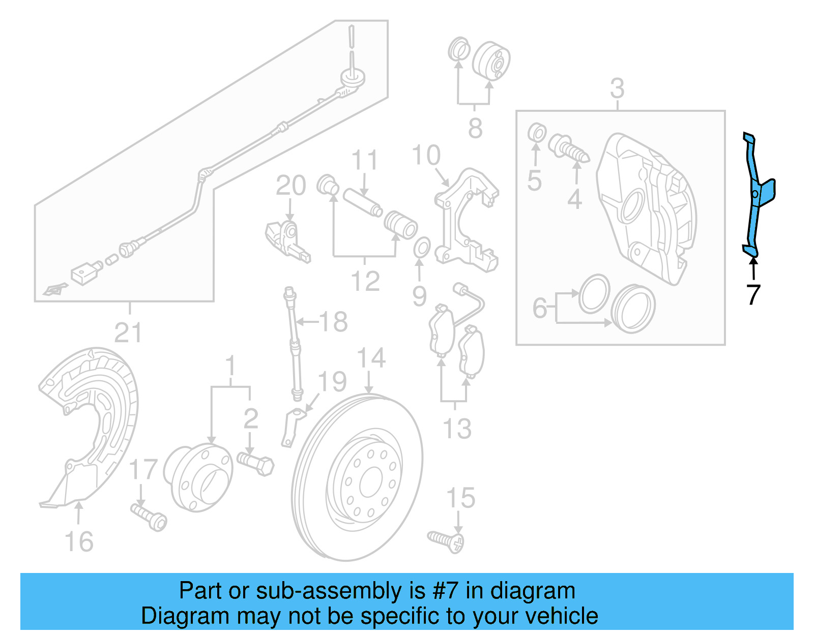 Retainer Spring 1K0-615-269-B - View 6