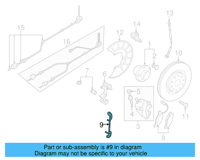 Brake Pads Retainer Spring 1K0-615-269 - View 9