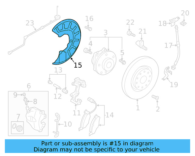Bracket 1K0-611-846-B - View 25