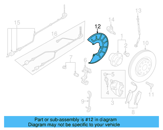 Splash Shield 1K0-615-312-F - View 21