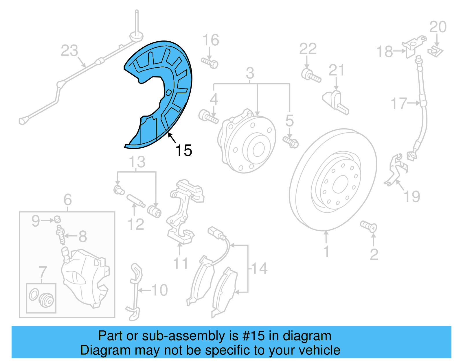 Splash Shield 1K0-615-312-F - View 22