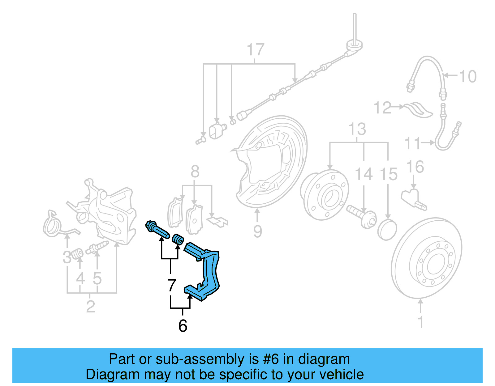 Caliper Mount 1K0-615-425-AC - View 19