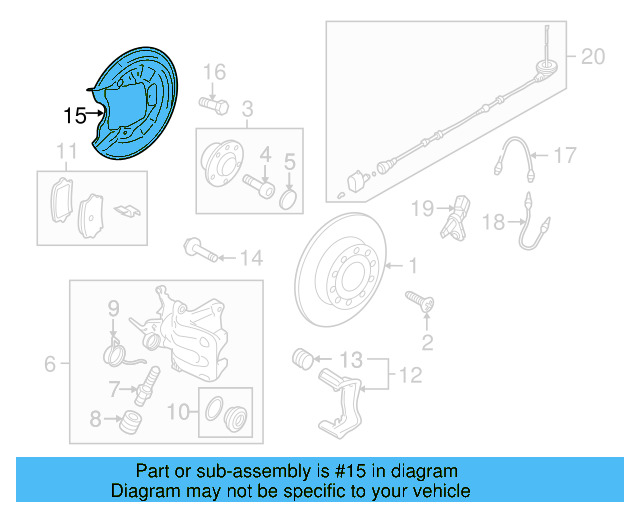 Splash Shield 1K0-615-611-AB - View 2