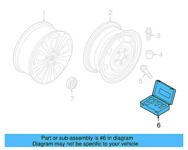 Lockable Wheel Bolt Set 1K0-698-137-A - View 4