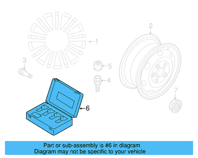 Lockable Wheel Bolt Set 1K0-698-137-A - View 52