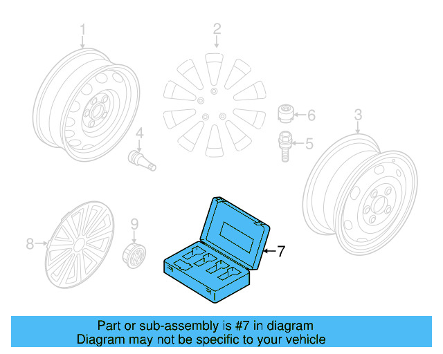 Lockable Wheel Bolt Set 1K0-698-137-A - View 27