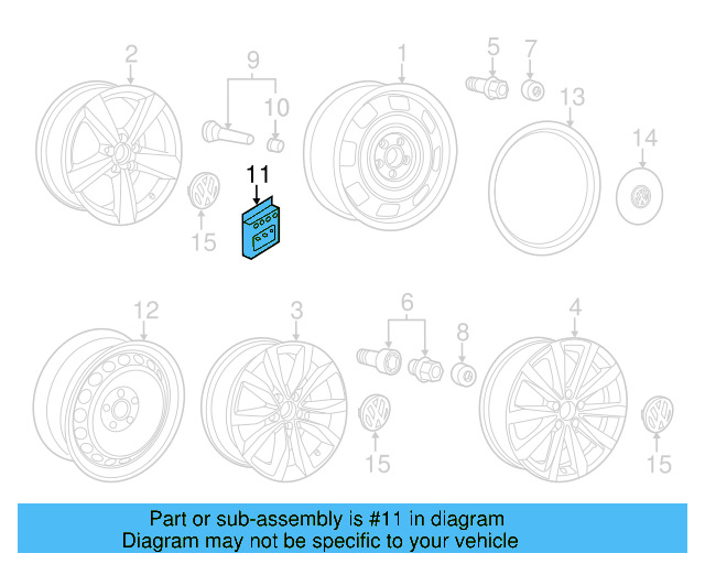 Lockable Wheel Bolt Set 1K0-698-137-A - View 38