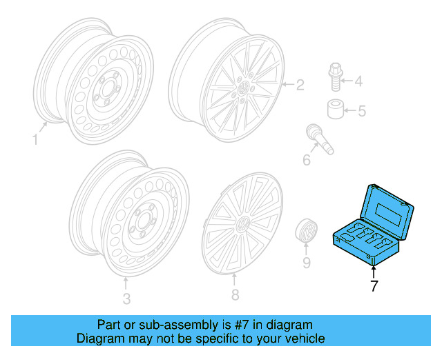 Lockable Wheel Bolt Set 1K0-698-137-A - View 18
