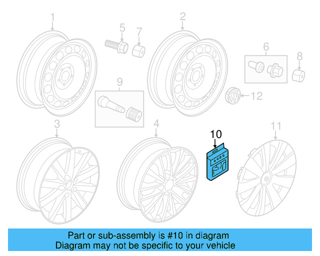 Lockable Wheel Bolt Set 1K0-698-137-A - View 48