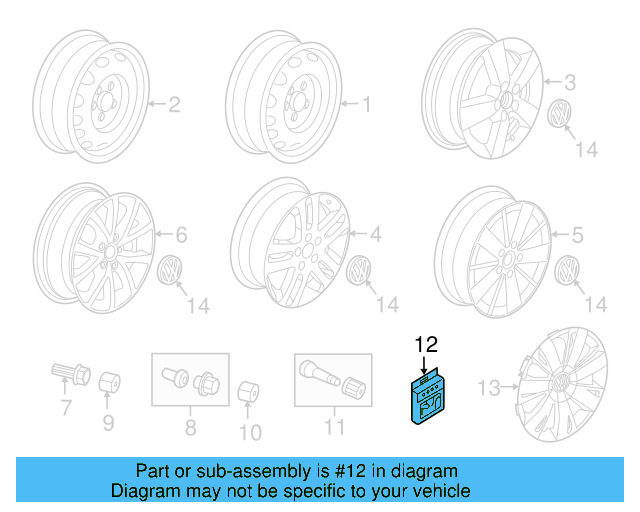 Lockable Wheel Bolt Set 1K0-698-137-A - View 56