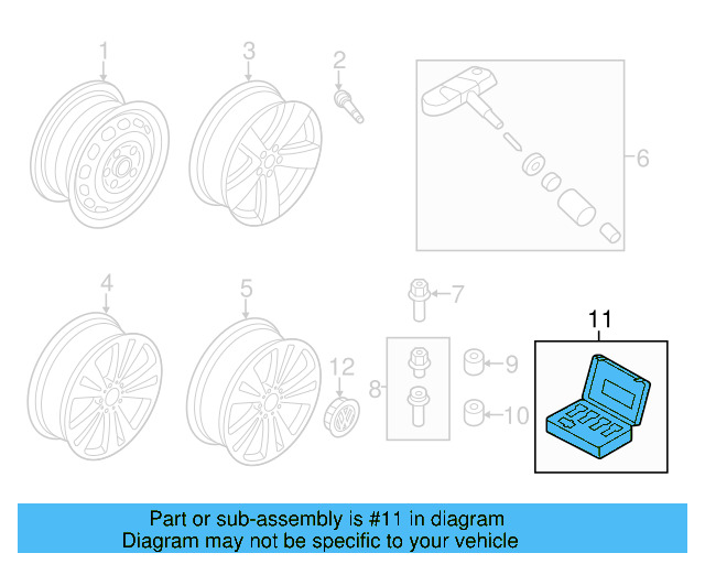 Lockable Wheel Bolt Set 1K0-698-137-A - View 13