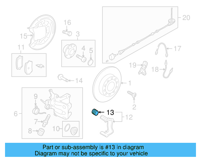 Disc Brake Caliper Pin Boot 1K0-698-470 - View 18
