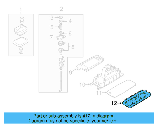 Gear Shift Assembly 1K0-711-061-A - View 3