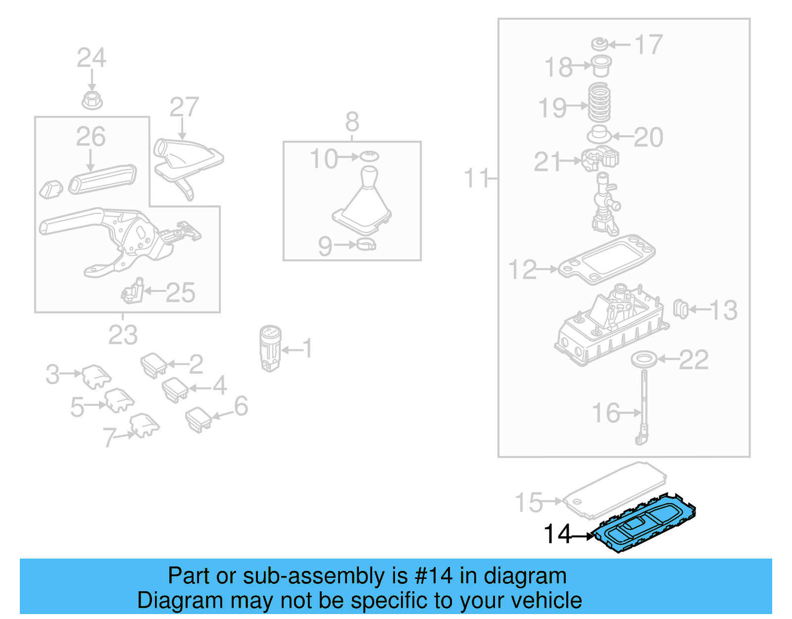 Shift Housing Base Plate 1K0-711-091-A - View 26