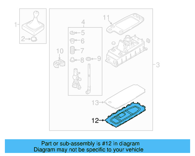 Shift Housing Base Plate 1K0-711-091-A - View 15