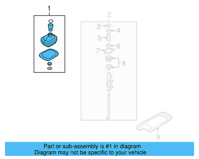Shift Knob 1K0-711-113-CL-UZD - View 7