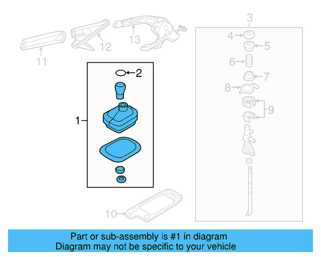 Shift Knob 5K0-711-113-E-UZD - View 16