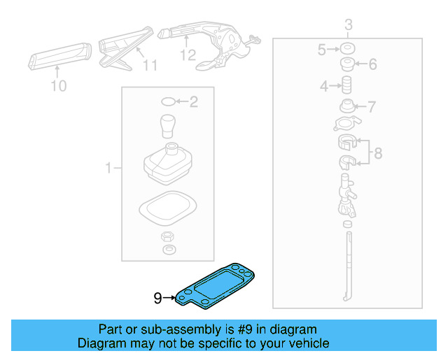 Gasket 1K0-711-267-B - View 11