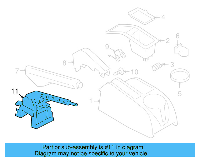 Parking Brake Handle Assembly 1K0-711-303-P-3Q7 - View 11