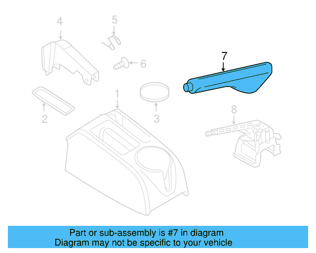 Handle Cover 1K0-711-461-E-ARB - View 6