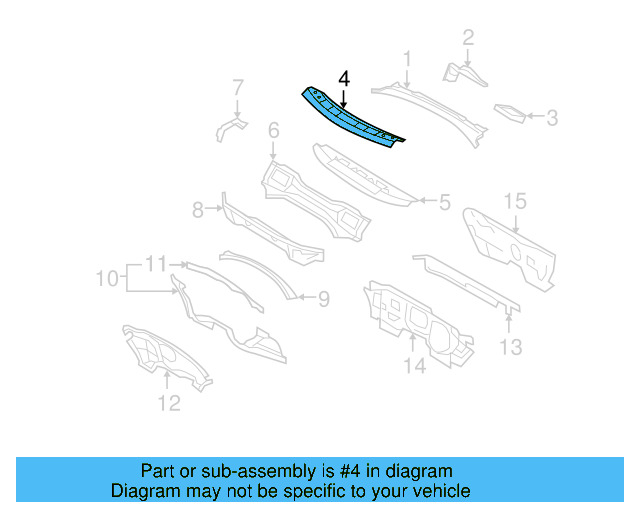 Cowl Panel 1K0-802-163-B - View 10