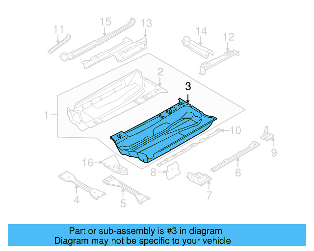 Floor Pan 1K0-803-205 - View 6